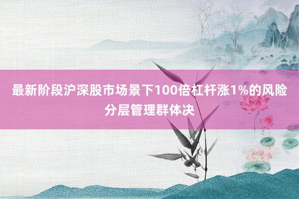最新阶段沪深股市场景下100倍杠杆涨1%的风险分层管理群体决